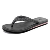 Klapki Japonki Basenowe Plażowe Lekkie Czarne 36 EU Unisex Antypoślizgowe