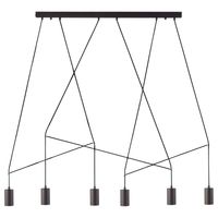 LAMPA wisząca IMBRIA 9675 Nowodvorski OPRAWA 6-punktowa zwis kable pająk czarny