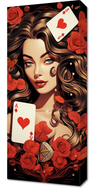 Obraz 30x70cm Różany Hazard zdjęcie 1