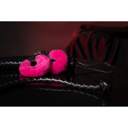 furry metal hand cuffs - pink na Arena.pl