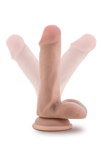 dr. skin plus  6 inch posable dildo with balls  vanilla na Arena.pl