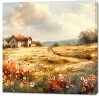 Obraz 100x100cm Sielski Domek