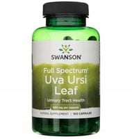 Swanson Uva Ursi 100kap 450mg Mącznica lekarska Liście Układ Moczowy