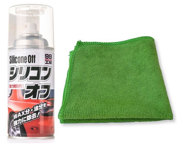 Soft99 Silicone Off 300ml + 1 Mikrofibra zdjęcie 1