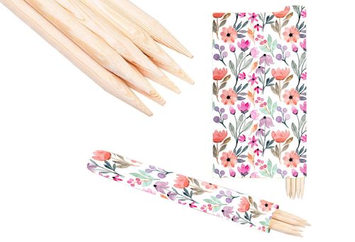 PARAWAN PLAŻOWY Akwarelowe kwiaty z indywidualnym  napisem 5 PANELI 3.5 na Arena.pl