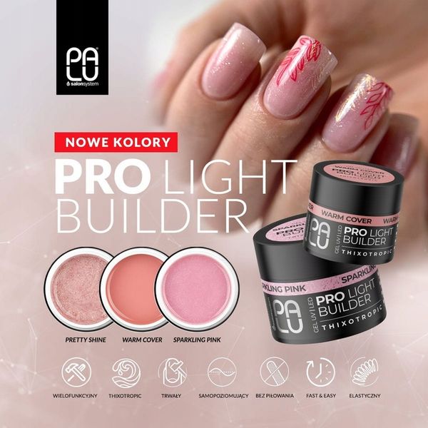 PALU ŻEL BUDUJĄCY BUILDER GEL PRO LIGHT CLASSIC COVER 45G zdjęcie 8