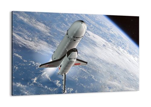 Obraz Na Płótnie - Sputnik Orbita - 120X80 Cm - Aa120X80-0496 na Arena.pl