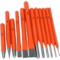 Zestaw wybijaków przecinaków punktaków 12 szt. stal CrV Silver