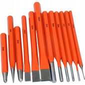 Zestaw wybijaków przecinaków punktaków 12 szt. stal CrV Silver