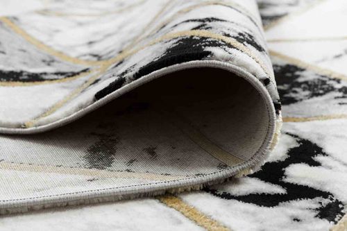 RUG/LU/ESTEMA/MARBLETRIANGLES/BLACK+GOLD/80x150 na Arena.pl