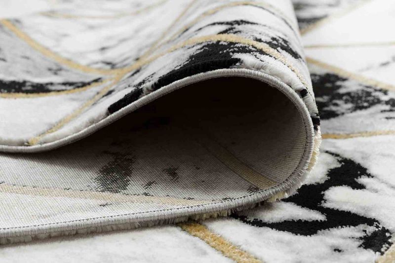RUG/LU/ESTEMA/MARBLETRIANGLES/BLACK+GOLD/80x150 zdjęcie 7