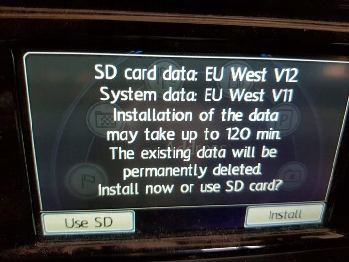 MAPA KARTA RNS 315 V12 2020 NAJNOWSZA zdjęcie 3