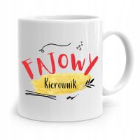 Kubek Prezent Dla Kierownika Fajowy Kierownik Z Nadrukiem Ze Zdjęciem