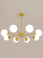 LAMPA WISZĄCA ŻYRANDOL SUFITOWA KULE złota NOWOCZESNA LED E27 do Salonu