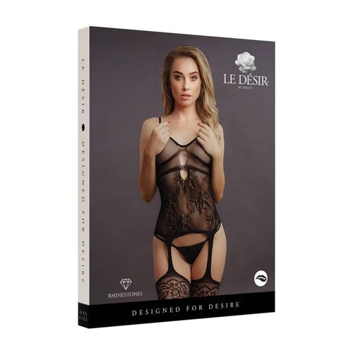 suspender rhinestone bodystocking - one size na Arena.pl