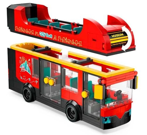60407 - lego city - czerwony, piętrowy autokar na Arena.pl