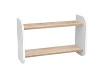 013 Półka podwójna 60 biało-sonoma