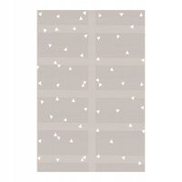 Mata Piankowa Dwustronna dla DZIECI 180x160cm Składana Zwierzęta Litery