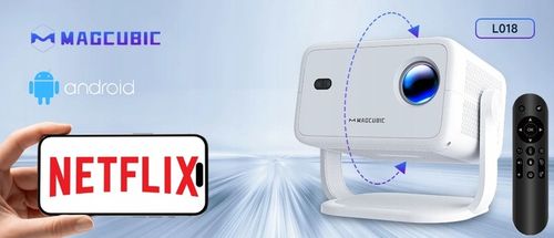 Projektor MAGCUBIC L018 4K 1080p Android TV WiFi Głośnik Bluetooth LED na Arena.pl
