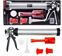 WYCISKACZ TUBOWY DO MAS SILIKONU FUGOWNICA PISTOLET BUDOWLANY USZCZELNIACZ