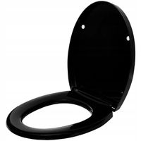 DESKA SEDESOWA WC TOALETOWA WOLNOOPADAJĄCA do CERSANIT KOŁO ROCA CZARNA