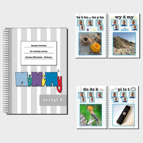 Logopedia MóWiMy Cz. 1/2/3/4/5/6. Zeszyt ćwiczeń. Rozwój mowy dzieci 1-5 l. na Arena.pl