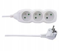 PRZEDŁUŻACZ 10m 3 GNIAZDA BIAŁY PVC 1mm2 EMOS P0310