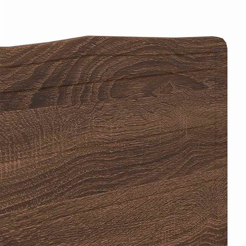 Zagłówek Brązowy dąb 135 cm Materiał drewnopochodny na Arena.pl