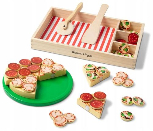MELISSA AND DOUG PIZZA DO KROJENIA ZABAWA W PIZZERIE ZABAWKA DLA DZIECI na Arena.pl