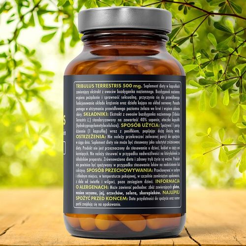 HERB Tribulus 500mg 90vcaps Booster Testosteron Libido Potencja na Arena.pl