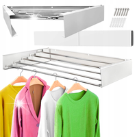Suszarka Ścienna Składana METALOWA 80cm Wisząca Rozkładana na pranie mocna
