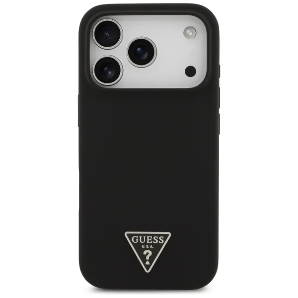 etui guess silicone triangle logo magsafe do iphone 17 pro max zdjęcie 3