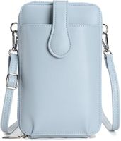 Damska mała torebka crossbody listonoszka błękitna