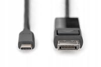 Kabel adapter DIGITUS 8K 30Hz USB Typ C/DisplayPort dwukierunkowy 2m