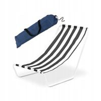 Leżak ogrodowy plażowy składany z torbą Tadar Paski 90 x 51 x 60 cm