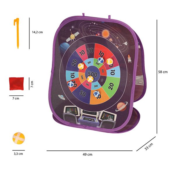 Gra Rzut Do Celu Na Rzepy Dwustronna Rzutki Piłki Woreczki 21El. zdjęcie 4