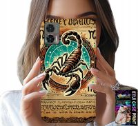 ETUI DO MOTOROLA EDGE 30 NEO - SKORPION ZNAK ZODIAKU ASTRONOMIA + FOLIA