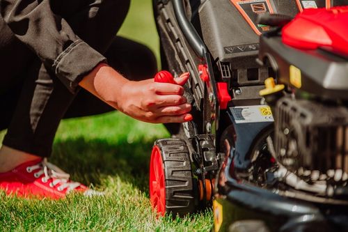 KOSIARKA SPALINOWA LEHMANN 44CM NAPĘD POTĘŻNA SILNIK 146CC MULCZOWANIE 6KM na Arena.pl