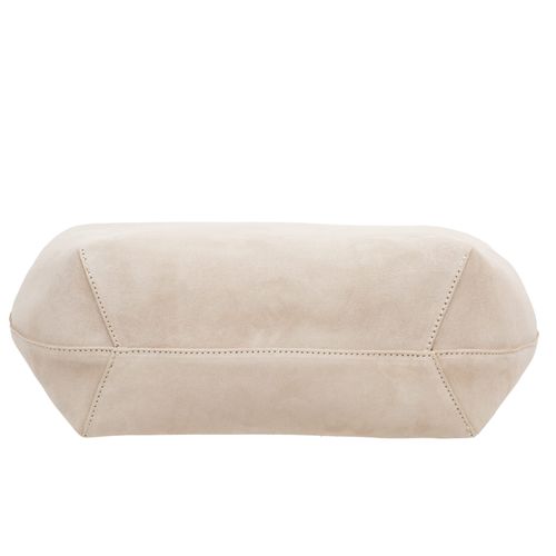 VERA PELLE torebka damska zamszowa shopper duża z paskiem V680 c.brązowa na Arena.pl