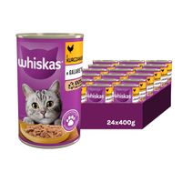 ZESTAW 24X WHISKAS ADULT KURCZAK W GALARETCE PUSZKA 400G