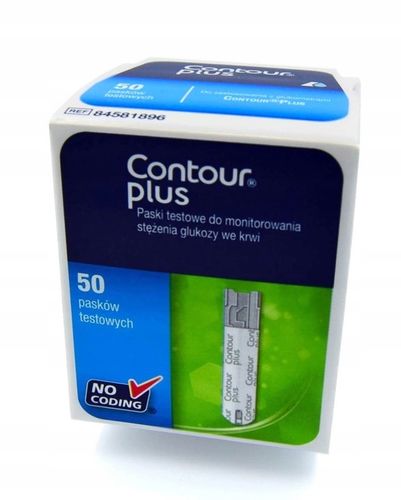 Paski do pomiaru glukozy Contour Plus 50 sztuk na Arena.pl