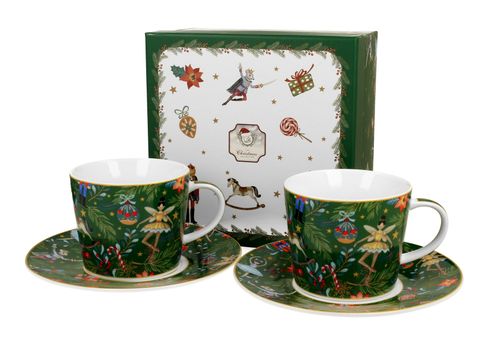 FILIŻANKA + SPODEK CHOINKA DUO CHRISTMAS DZIADEK DO ORZECHÓW 250 ML x 2 na Arena.pl