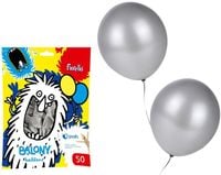 balony 12" metal srebrny fiorello 50 szt.