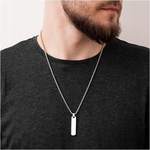 Naszyjnik z grawerem Twoich oczu PREZENT DLA MĘŻCZYZNY stal 316L BLINGART na Arena.pl