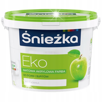 FARBA ŚNIEŻKA EKO AKRYLOWA ŚCIAN SUFITU BIAŁA 10L