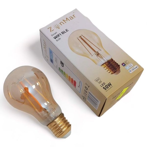 inteligentna żarówka e27 led a19 5w zonmar retro zdjęcie 2