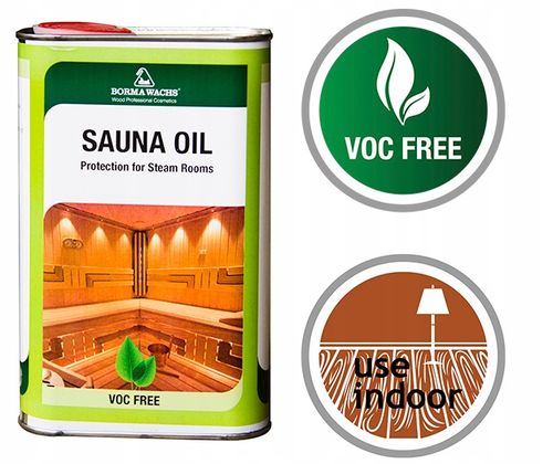Zabezpieczający olej do saun 1L Bezbarwny Borma na Arena.pl
