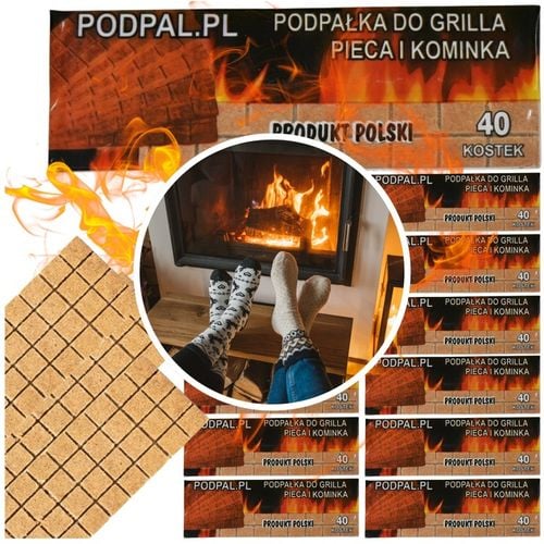 400 KOSTEK PODPAŁKA DO GRILLA WYDAJNA DO PIECA KOMINKA EKOLOGICZNA na Arena.pl