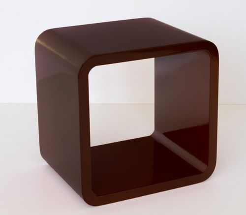 Półka RETRO CUBE na ścianę, brązowa na Arena.pl