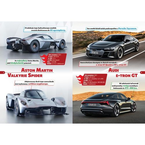 Książka dla Dzieci Superauta Pojazdy Auta Ciekawostki i Dane Techniczne na Arena.pl